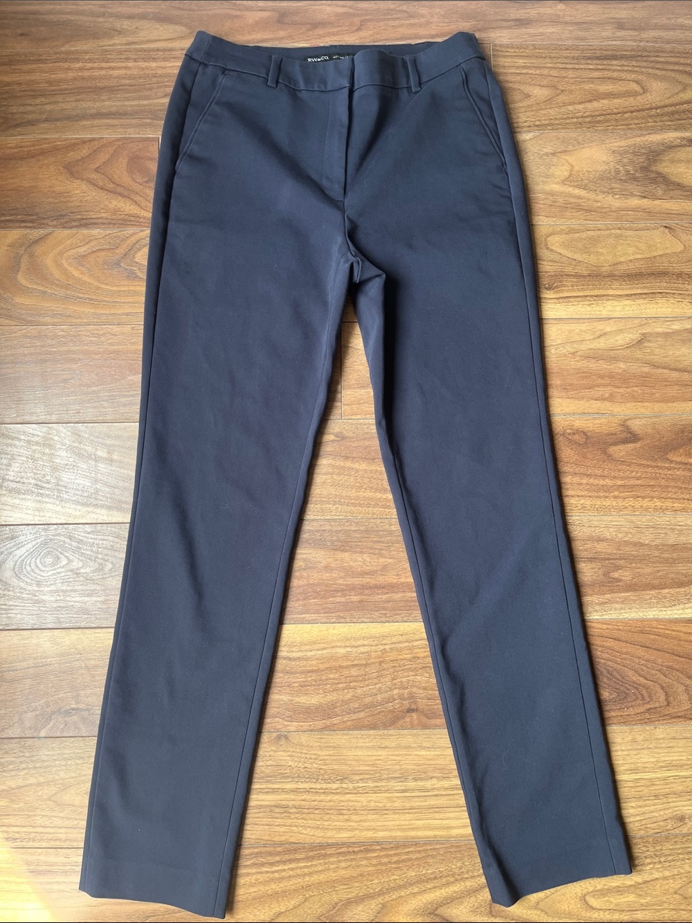 RW&CO. Women’s Navy Dress Pants - Tailored Straight Formal Office Plain Size 6